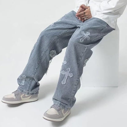 Republic Co. Cross Baggy Denim Jeans