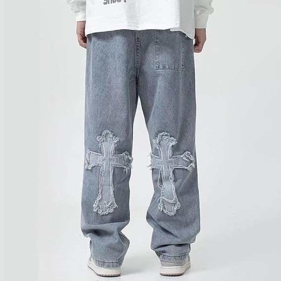 Republic Co. Cross Baggy Denim Jeans