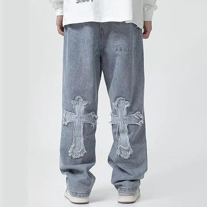 Republic Co. Cross Baggy Denim Jeans